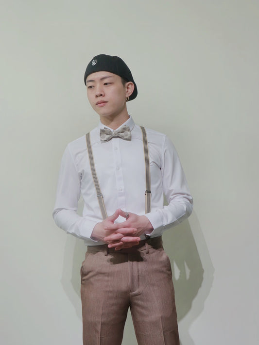 西裝吊帶褲穿搭,一條小小吊帶幫你搭配出多種老派浪漫型男風